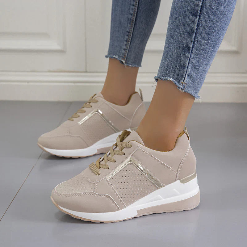 Loren | Cushioned Wedge Sneakers
