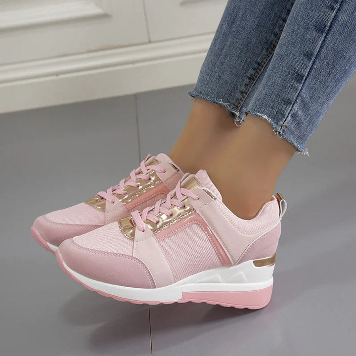 Loren | Cushioned Wedge Sneakers