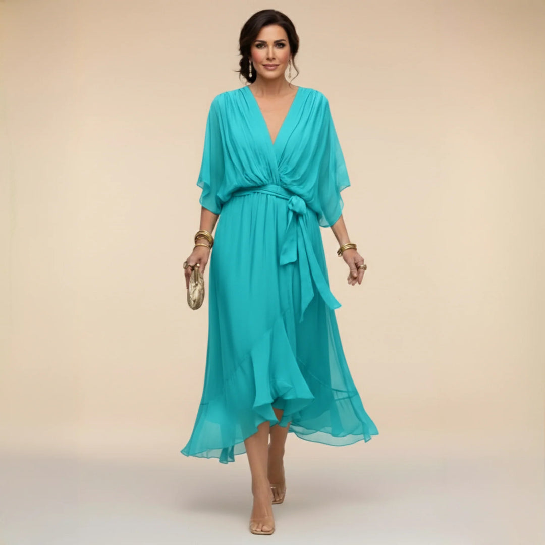 Sofia™ | Elegant V-Neck Dress