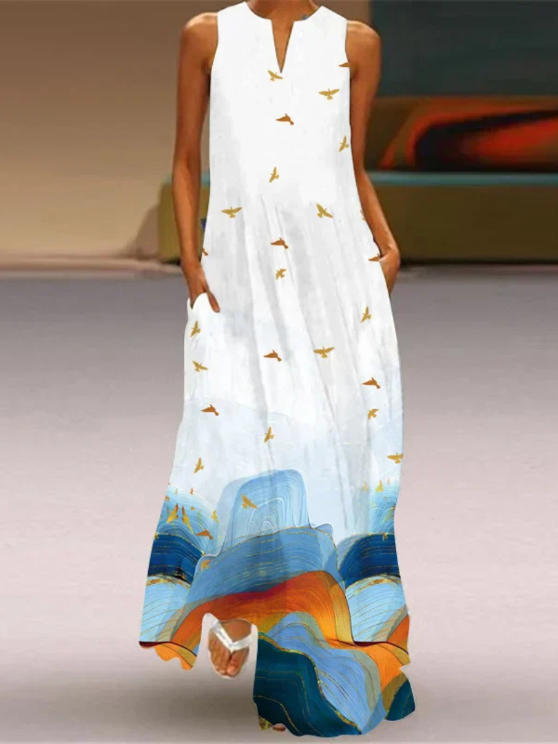 Stella™ | Butterfly Print Floral Dress