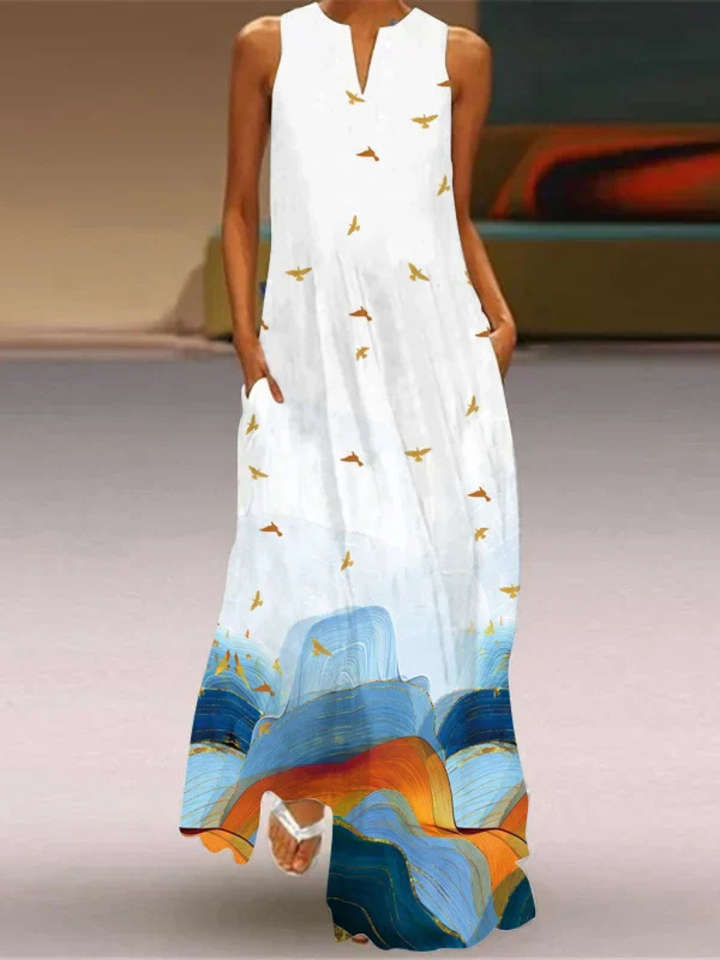 Stella™ | Butterfly Print Floral Dress