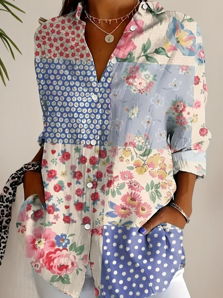 Freya | Boho Collared Blouse