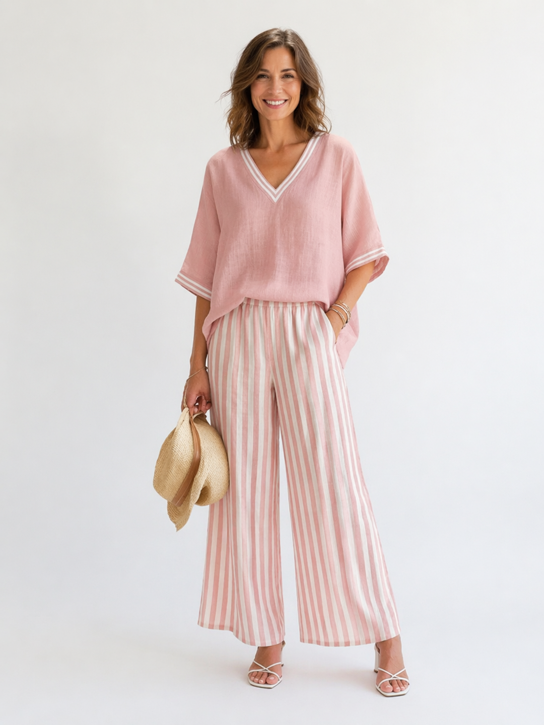 Zaria™ | Striped Relaxed Fit Two-Piece Set