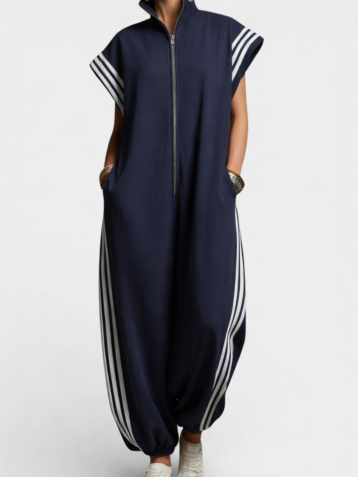 Zelma™ | Casual Oversized Sleeveless Zip Jumpsuit