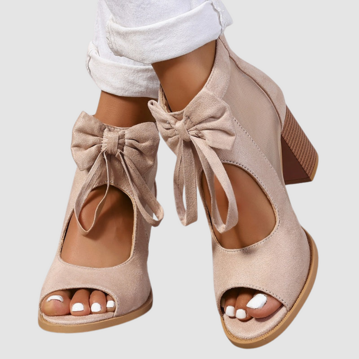 Rebecca I Bow Charm Orthopedic Heels