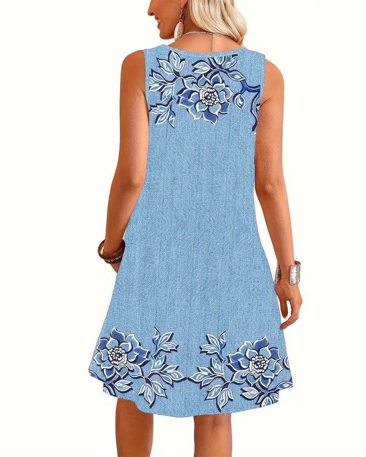 Candace™ | Floral Button Front Summer Dress