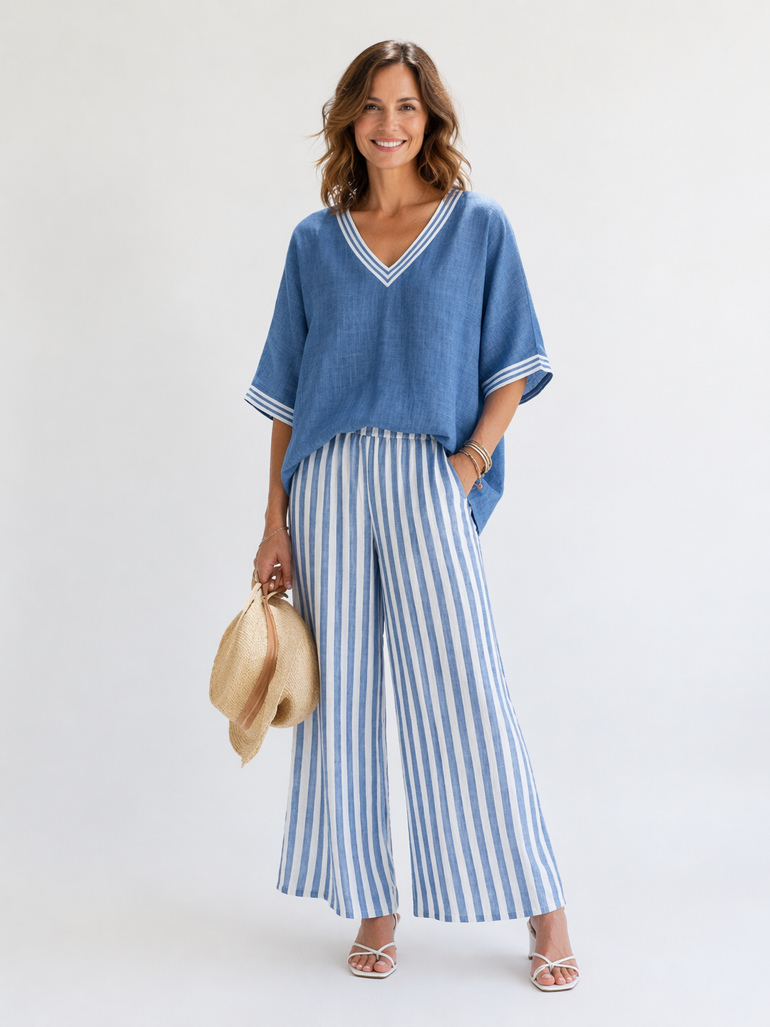 Zaria™ | Striped Relaxed Fit Two-Piece Set