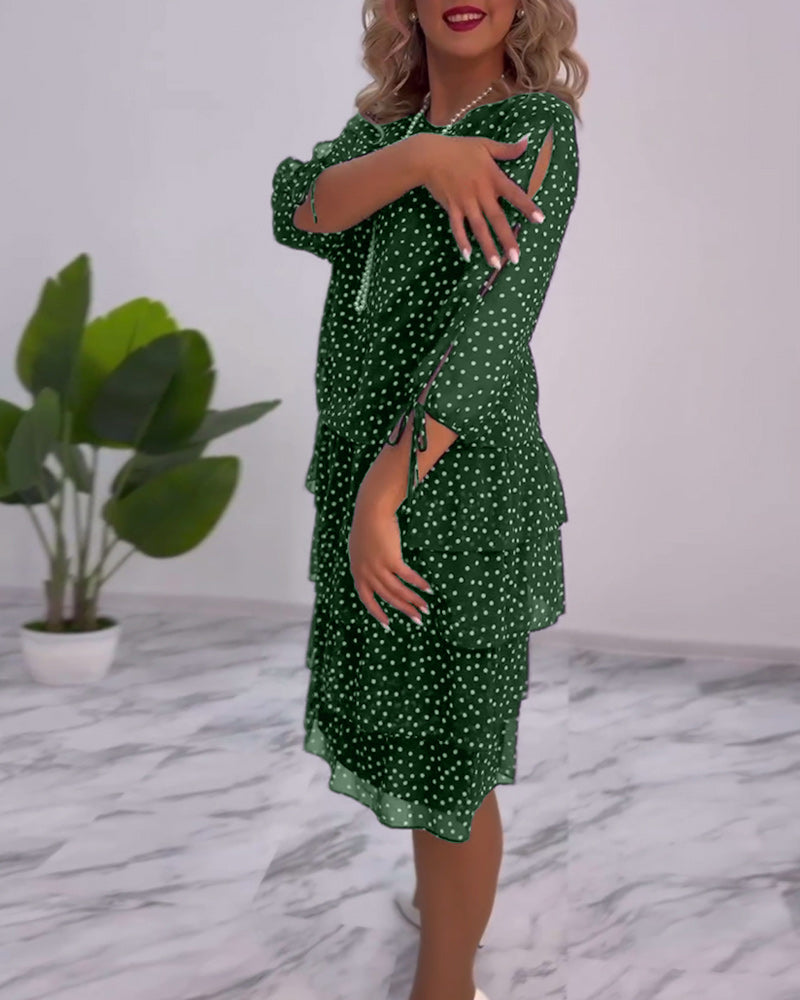 Tilly | Polka Dot Layered Dress