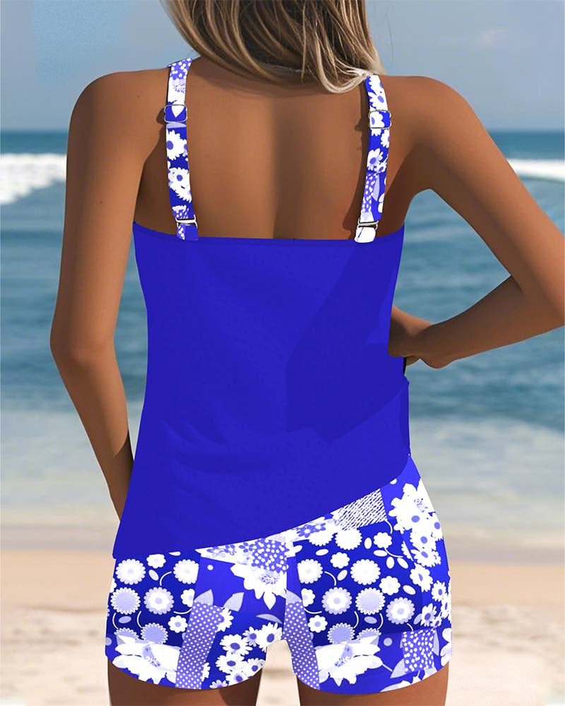Colette | Supportive Swim Set with Boxer Bottoms