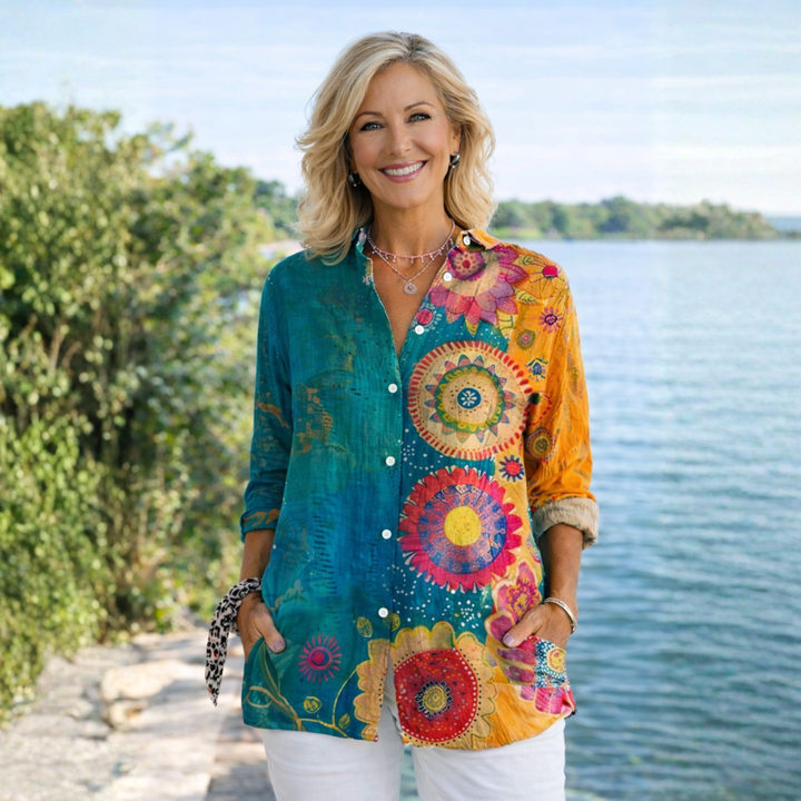Eleanor | Vintage Floral Button-Up