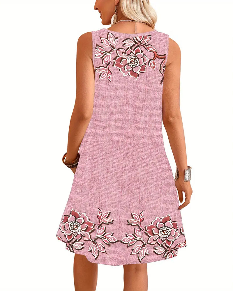 Candace™ | Floral Button Front Summer Dress