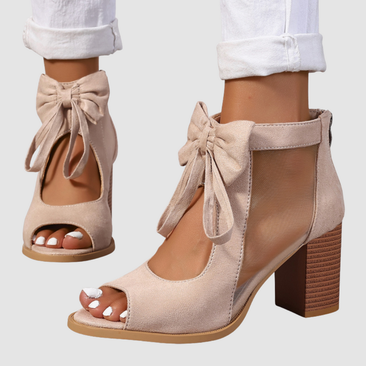 Rebecca I Bow Charm Orthopedic Heels