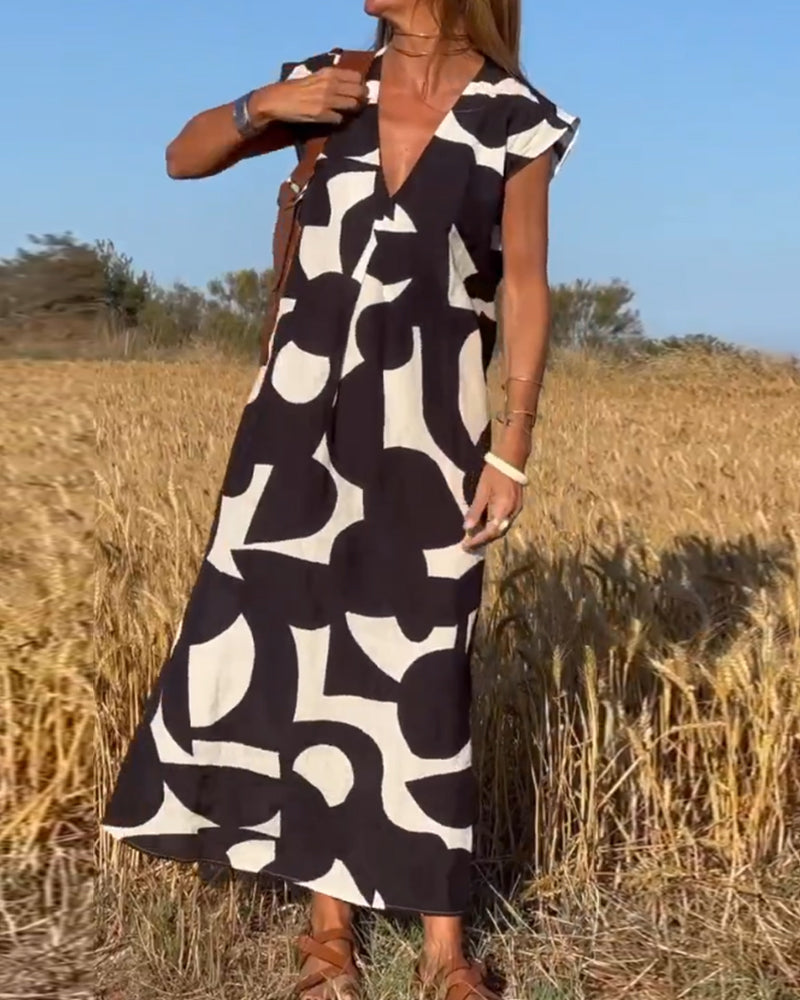 Kendall | Relaxed Abstract Dress