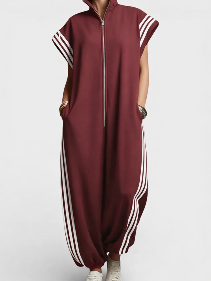Zelma™ | Casual Oversized Sleeveless Zip Jumpsuit