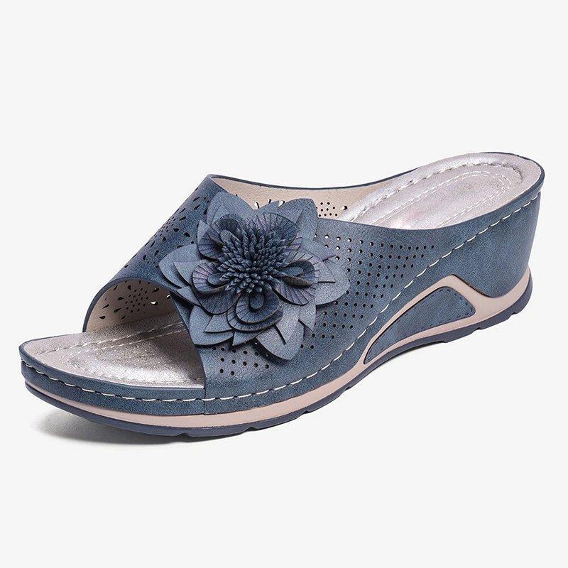 Meredith™ | Orthopedic Comfort Wedge Slide Sandals