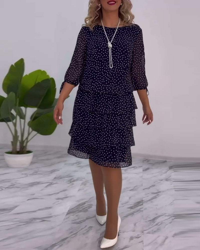 Tilly | Polka Dot Layered Dress