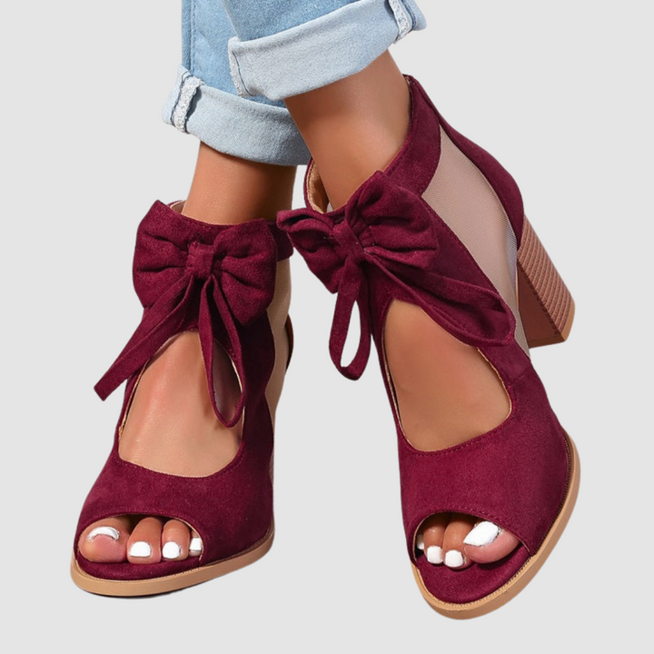 Rebecca I Bow Charm Orthopedic Heels