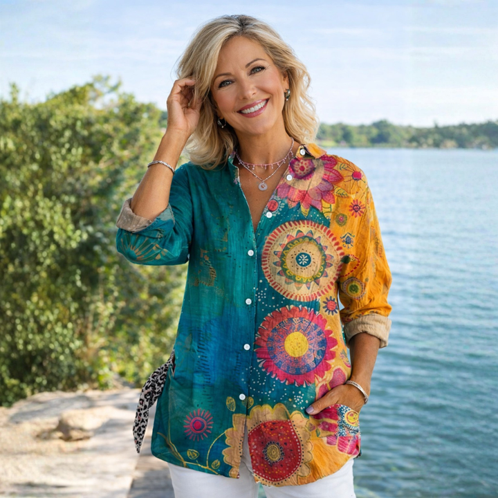 Eleanor | Vintage Floral Button-Up