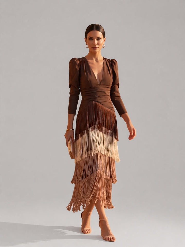 Francesca™ | Modern Statement Midi Dress