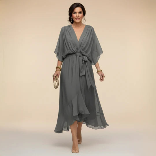 Sofia™ | Elegant V-Neck Dress