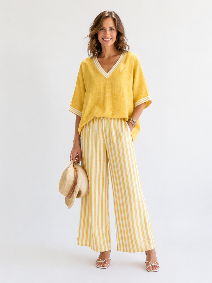 Zaria™ | Striped Relaxed Fit Two-Piece Set