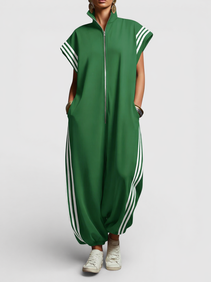 Zelma™ | Casual Oversized Sleeveless Zip Jumpsuit