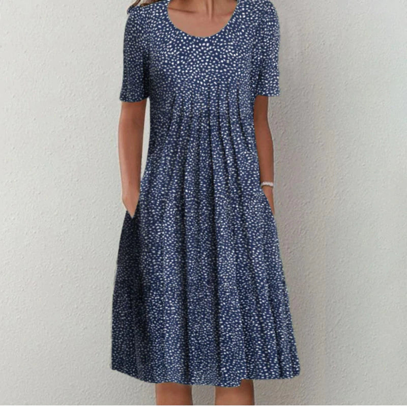 Zelda™ | Loose Fit Summer Printed Midi Dress