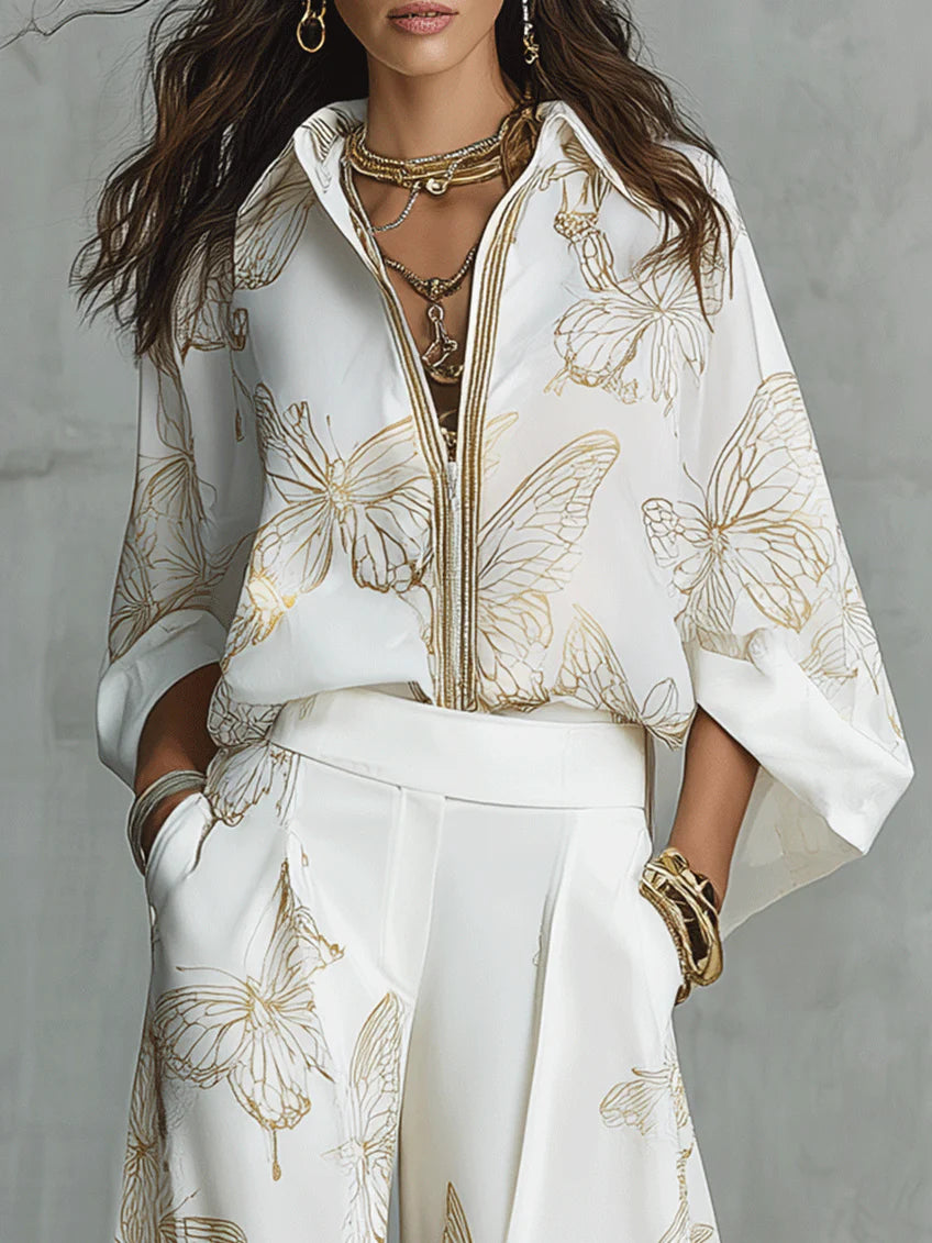 Liora™ | Bohemian Luxe Butterfly Print Set