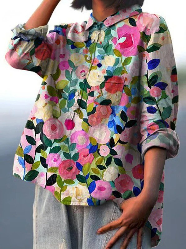 Rosemary | Spring Blossom Casual Shirt