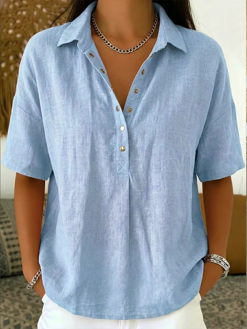 Willow | Collared Button Blouse