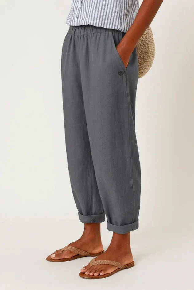 Melina™ | Minimalist Elastic Waist Trousers