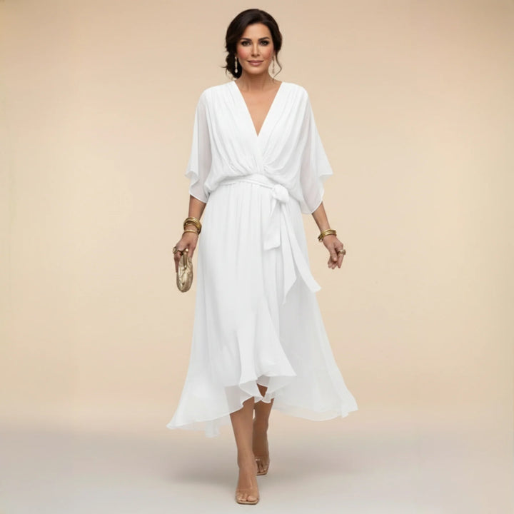 Sofia™ | Elegant V-Neck Dress