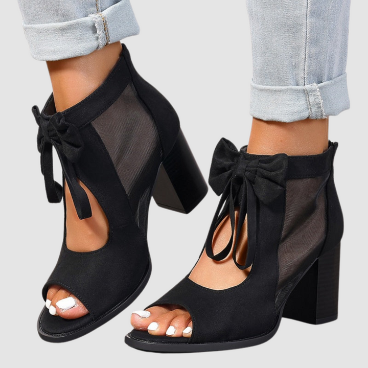 Rebecca I Bow Charm Orthopedic Heels