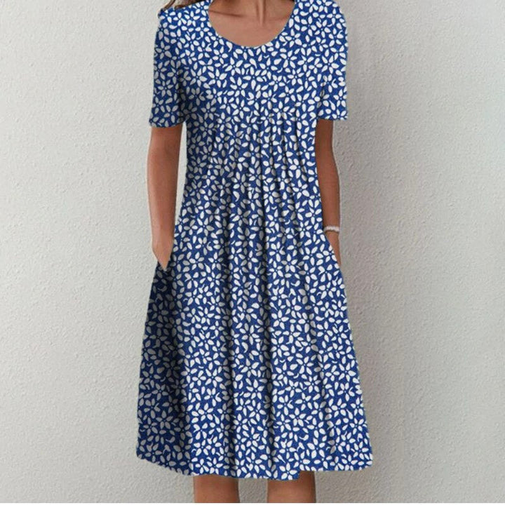 Zelda™ | Loose Fit Summer Printed Midi Dress
