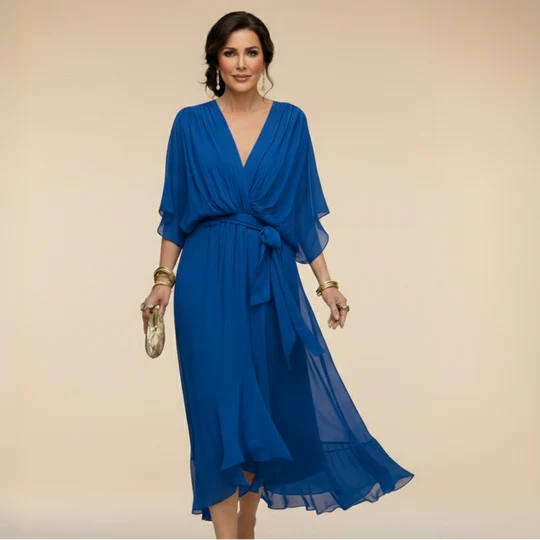 Sofia™ | Elegant V-Neck Dress