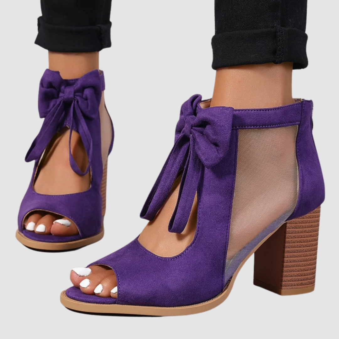 Rebecca I Bow Charm Orthopedic Heels