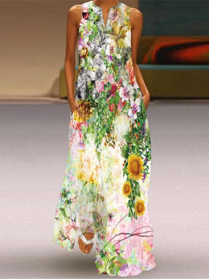 Stella™ | Butterfly Print Floral Dress