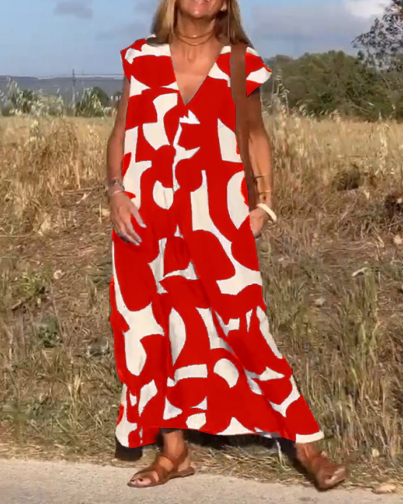 Kendall | Relaxed Abstract Dress