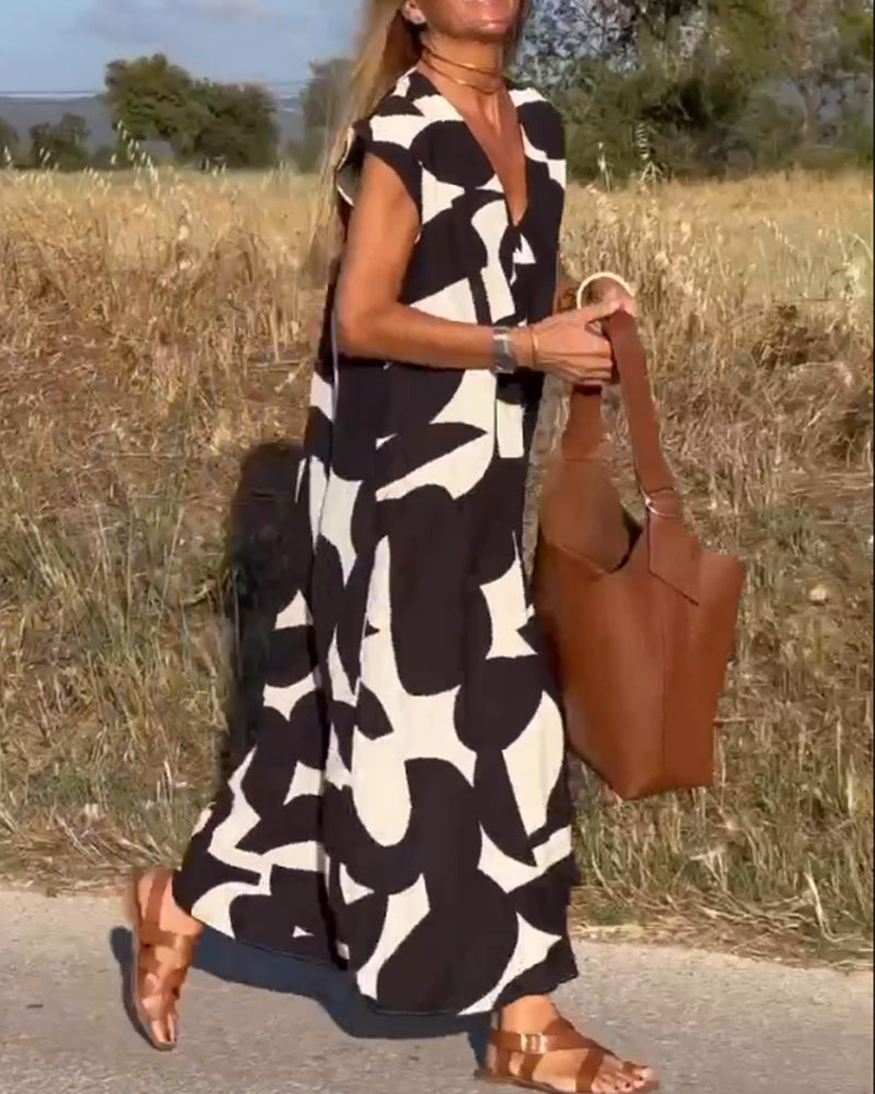 Kendall | Relaxed Abstract Dress