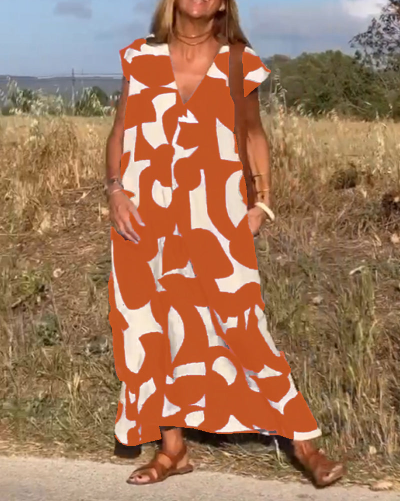 Kendall | Relaxed Abstract Dress