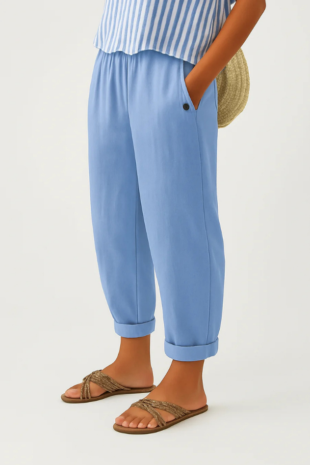 Melina™ | Minimalist Elastic Waist Trousers