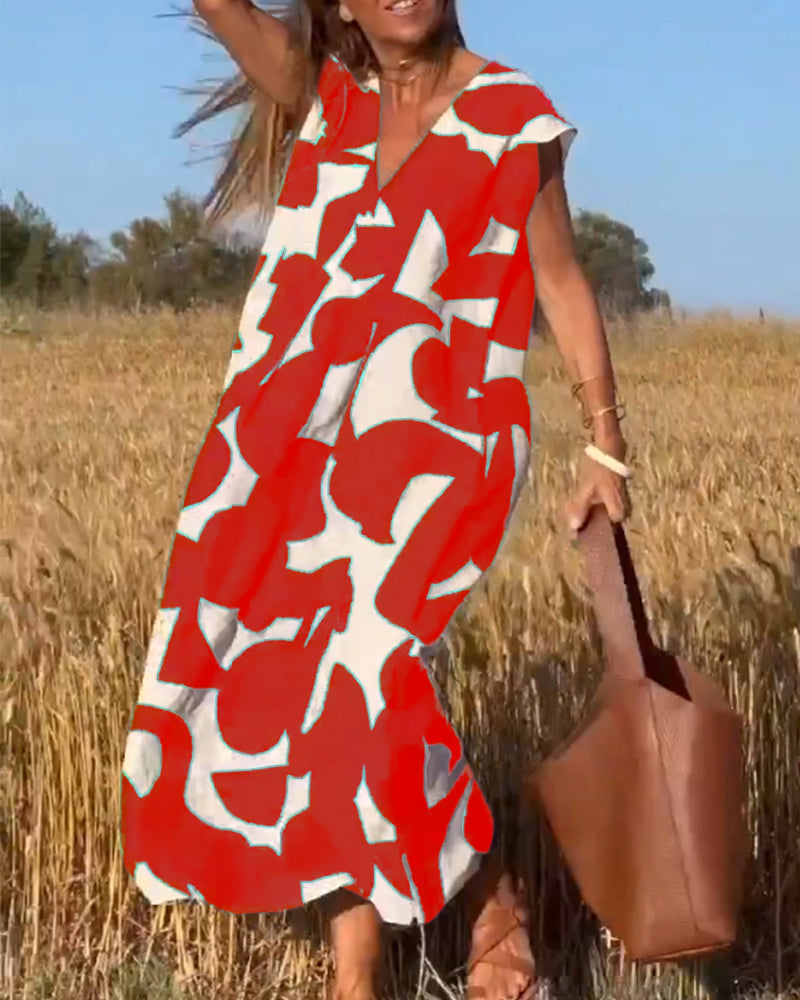 Kendall | Relaxed Abstract Dress