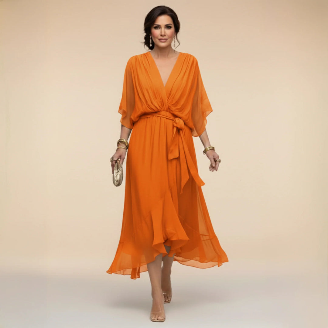 Sofia™ | Elegant V-Neck Dress