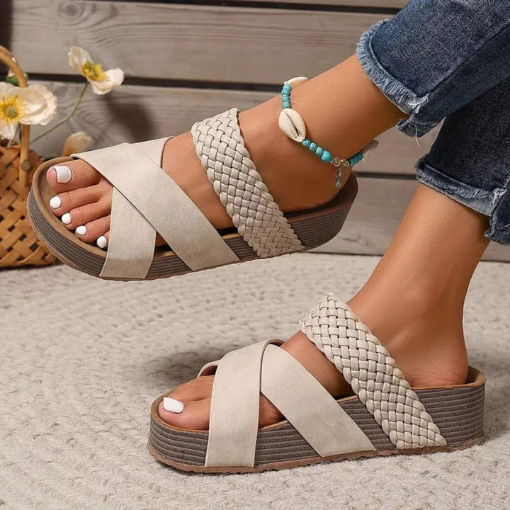 Liorenne™ – Orthopedic Leather Strap Sandals