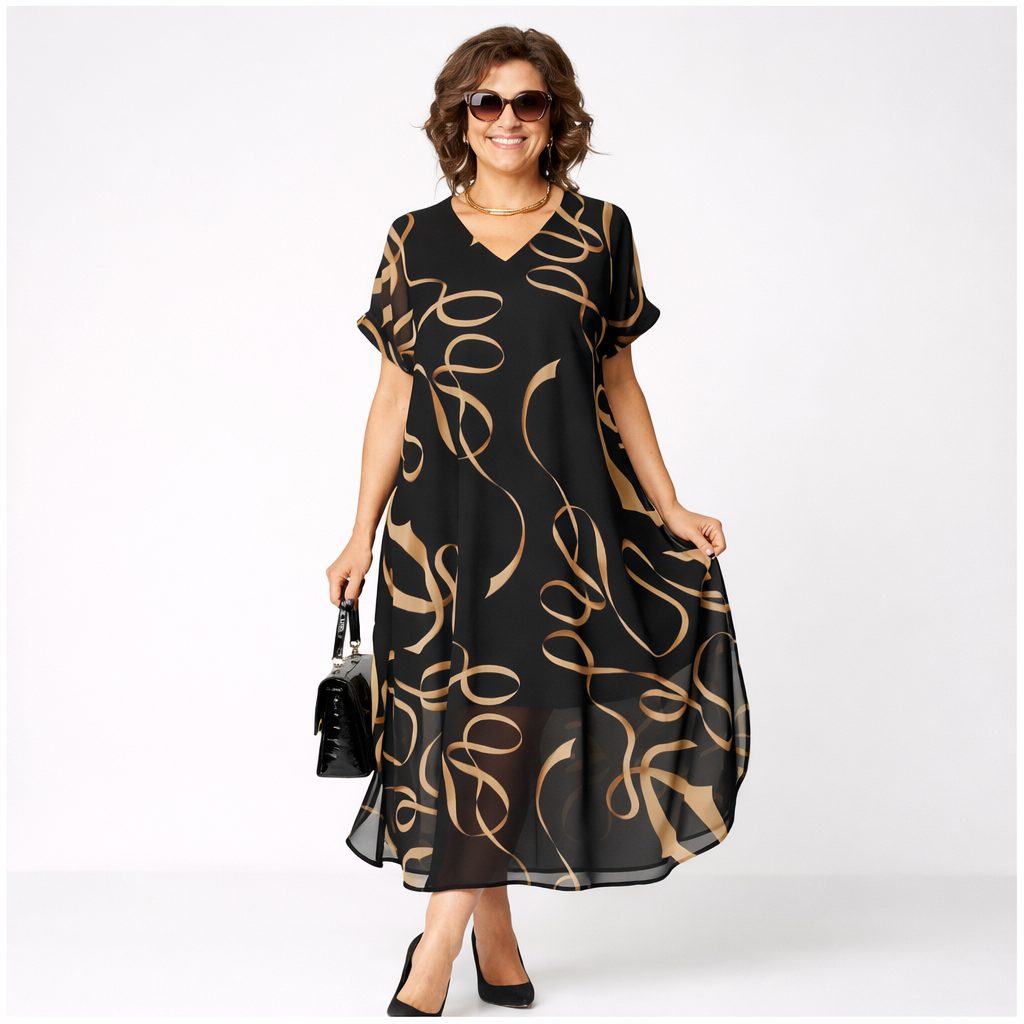 loose fitting occasion dresses Women's Maxi Dress Shirt Dress Sundress Vintage Dress Formal Dresses Elegant Vacation Vintage Elbow Sleeve Home Work Beach Loose Fit Floral Graphic Abstract Short Sleeve V Neck Blue White Pink Summer 2026 -
