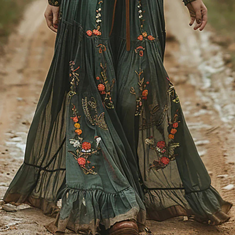 Whitney™ | Classic Elegant Pleated Maxi Dress