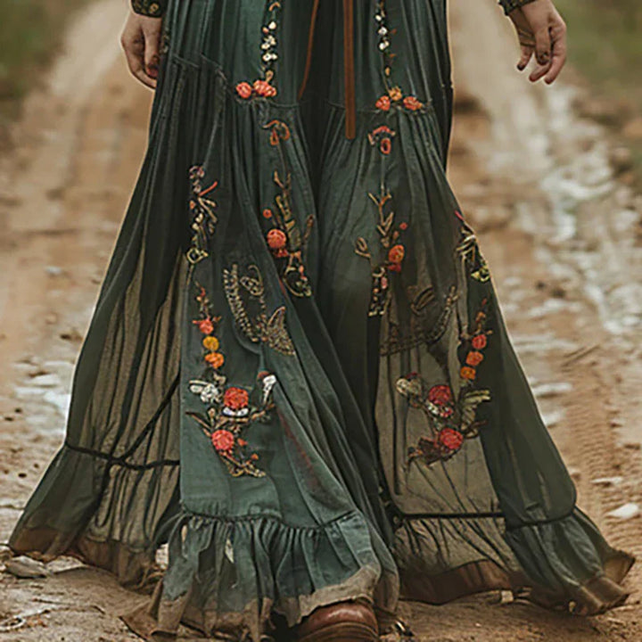 Whitney™ | Classic Elegant Pleated Maxi Dress