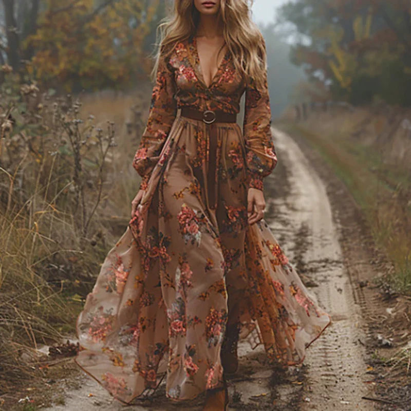 Whitney™ | Classic Elegant Pleated Maxi Dress