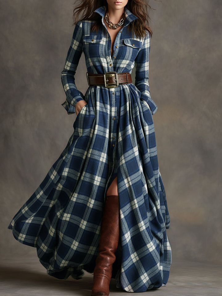 Jacqueline - Classic Button-Up Shirt Dress