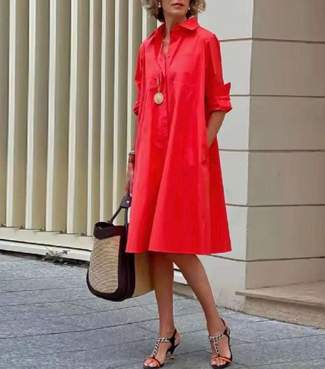Laine™ | Chic Everyday Button Front Dress